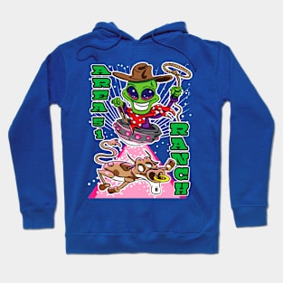 Area 51 Ranch Alien Abduction Cow Hoodie